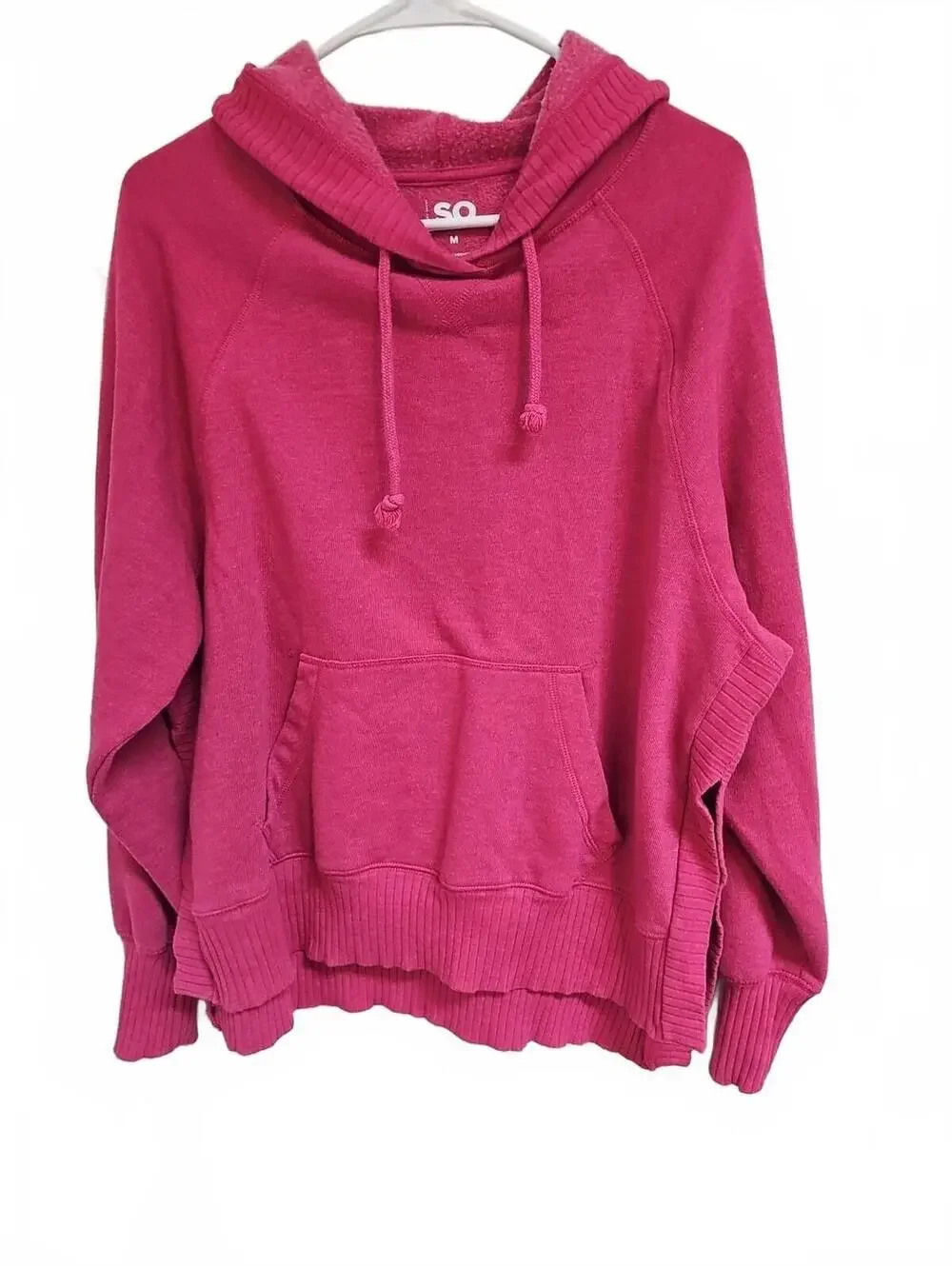 So Brand Perfect Hoodie, Pink, Women's Medium.  Kangaroo Pocket And Side Slits